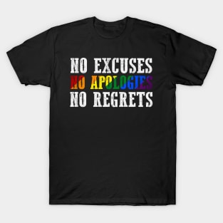 NO Apologies T-Shirt